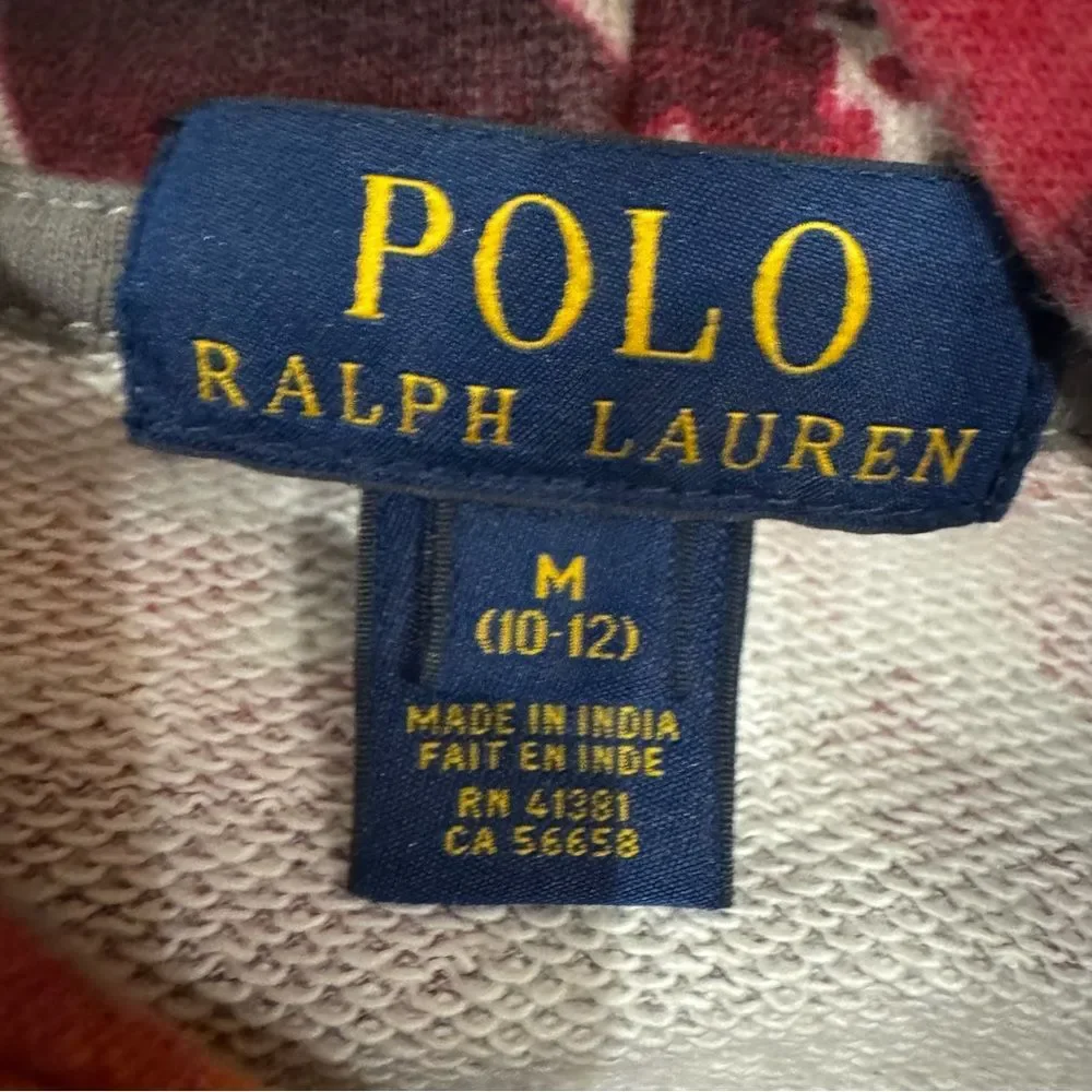 Ralph Lauren Aztec print full zip hoodie sweatshirt. Kids Medium(10-12). Unisex.